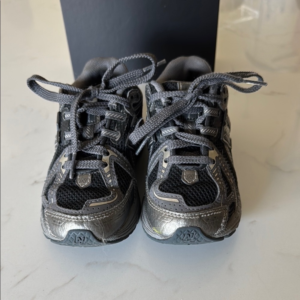 New Balance Black and Gray Athletic Sneakers